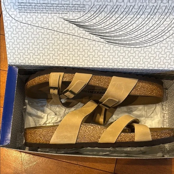 Birkenstock Women's Franca Beige Double Strap Sandals - Picture 8 of 9